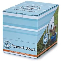 Dog is Good ''Never Travel Alone Travel Bowl for Dogs (8 Pack), Assorted Colors