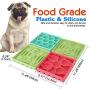HappyPets World 4Pcs Dog Slow Feeder Bowl, Dog Slow Feeder Lick Tray Combination Set Non Slip Puzzle Bowl Durable Preventing Choking Healthy Design Bowl for Small Medium Dogs Cats