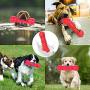 Dog Squeaky Toys Almost Indestructible,Dog Chew Toys for Aggressive Chewers, Toughest Natural Rubber,Pet Chew Toys for Medium and Large Breed,Bone Shape