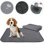 SlowTon Washable Dog Pee Pad, 2 Pack Reusable Waterproof Doggy Cats Potty Mat Super Fast Absorbent Comfortable Unscented No Leak Slip Housebreaking Training Whelping Travel Mat (L, 2 Pack)