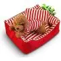 Pet Bed Dog Bed Pet Bed, Cotton Kennel Full Washable, Durable Wear Resistant, Suitable for Small and Medium Dogs Pet Waterloo (Color : Blue, Size : S(45×35×17cm))
