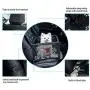 GENORTH Dog Car Seat Upgrade Deluxe Washable Portable Pet Car Booster Seat Travel Carrier Cage with Clip-On Safety Leash and Blanket,Perfect for Small Pets GENORTH Dog Car Seat Upgrade Deluxe Washable Portable Pet Car Booster Seat Travel Carrier Cage with Clip-On Safety Leash and Blanket,Perfect for Small Pets