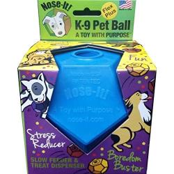 Nose-It K-9 Pet Ball Flex Plus Blue A Toy with Purpose