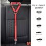BWOGUE 2 Packs Dog Cat Safety Seat Belt Strap Car Headrest Restraint Adjustable Nylon Fabric Dog Restraints Vehicle Seatbelts Harness