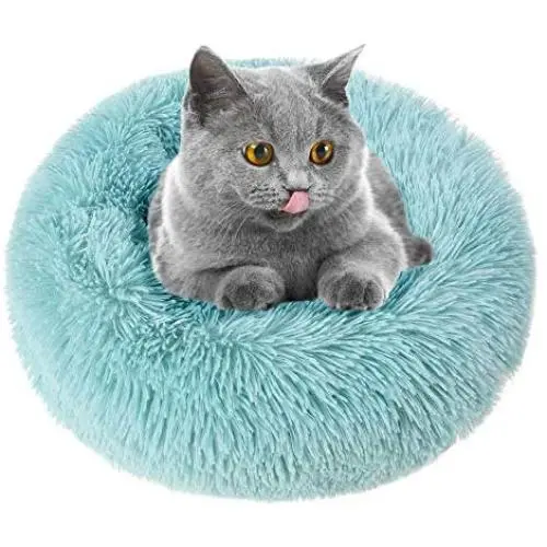 otoez Round Plush Donut Pet Bed Fur Donut Cuddler Warm Soft Dog Cat Cushion Bed Calming Bed Non-Slip Bottom (15''/19''/23/27''/31/39) otoez Round Plush Donut Pet Bed Fur Donut Cuddler Warm Soft Dog Cat Cushion Bed Calming Bed Non-Slip Bottom (15''/19''/23/27''/31/39)