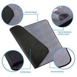 Washable Puppy Pad, Premium Waterproof Dog Pee Pads Training Pad, Reusable Pet Non Slip Dog Pee Mat with Great Urine Absorption, Easy to Wash, Multiple Perfect Sizes to Choose (1pcs)