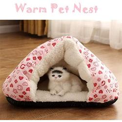 Pet Bed House Soft Nest for Cats Dog，Winter Ultra Soft Cat Cube，Pet House Cave for Small Medium Dog Puppy，Warm Sofa Bed for Sleeping Playing Resting ，Dog Tent Bed Perch Hideout，Self Warming Cat Kennel