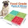 gutongyuan 4PCS Dog Lick Pad, Slow Feeder Dog Bowls with Non-Slip Suction Cups,Snuffle Mat for Dogs,Calming Mat for Dog Anxiety Relief, for Pet Bathing, Grooming, and Training