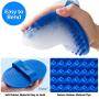 Lilpep Dog Bath Brush, Rubber Pet Shampoo Brush with Silicone Bristles for Massaging Grooming, Removing Short Haired Dogs Cats Shedding, Tangles and Dead Undercoat 2pcs