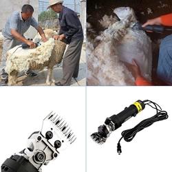 320W Professional Sheep Shears, Electric Shearing Clippers Trimmer Cutter Machine Shaving Fur Wool in Goats, Cattle Other Farm Livestock Pet Grooming Carrying Case (320W-black)