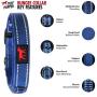 Tuff Pupper Small (13-17’) Heavy Duty Dog Collar with Handle and Medium Midnight Blue Metro - No Pull Dog Harness Bundle