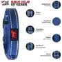 Tuff Pupper Small (13-17’) Heavy Duty Dog Collar with Handle and Medium Midnight Blue Metro - No Pull Dog Harness Bundle