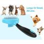 Pawaboo Pet Slicker Brush, Self Cleaning Pet Deshedding Grooming Tools Trimmer Gentle Massage Comb Brush with Quick Hair Clean Button for Small Medium Large Dogs/Cats, Blue