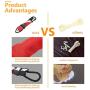 purrrfect life Dog Chew Toys Chew Toys with Rope for Dogs Fire Hose No Stuffing Dog Durable Squeaky Wubba Interactive Tug Toys