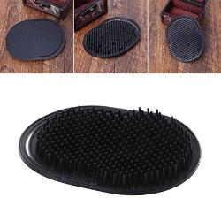 IETONE 2pcs Soft Palm Brush for Men, Pocket Travel Hair Comb Brush Men Beard Mustache Palm Scalp Massage, Short Hair Pet Dog Cat Grooming Brush