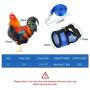 3 Pieces Chicken Harness Breathable Hen Pet Vest with 3.6 Feet Matching Belt Comfortable Chicken Training Harness Small Size for Chicken, Duck or Goose (Blue, Pink, Black)