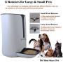 USDREAM 7L Smart Automatic Pet Feeder Cats and Dogs Food Auto Dispenser with Voice Recorder and Timer Programmable