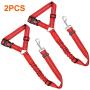 BWOGUE 2 Packs Dog Cat Safety Seat Belt Strap Car Headrest Restraint Adjustable Nylon Fabric Dog Restraints Vehicle Seatbelts Harness
