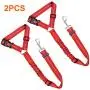BWOGUE 2 Packs Dog Cat Safety Seat Belt Strap Car Headrest Restraint Adjustable Nylon Fabric Dog Restraints Vehicle Seatbelts Harness BWOGUE 2 Packs Dog Cat Safety Seat Belt Strap Car Headrest Restraint Adjustable Nylon Fabric Dog Restraints Vehicle Seatbelts Harness