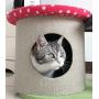 Yaqeen Cat Tree Condo Furniture with Sisal-Covered Scratching Posts, Bigger Plush Condo, Perch Hammock for Kittens, Cats and Pets Luxury Cat Tower with Condo