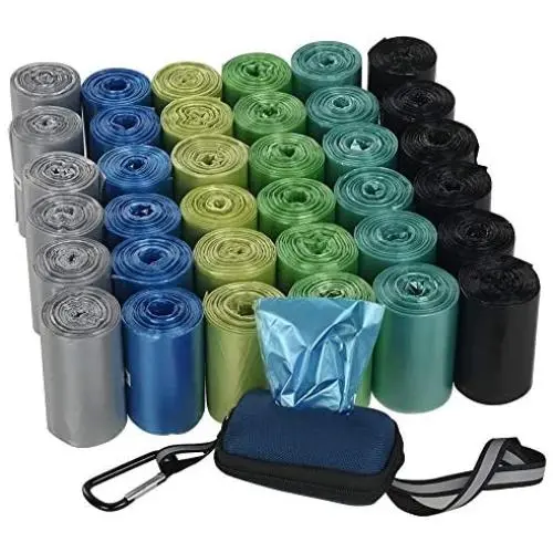 Jekiyo Colorful Dog Waste Bags, Poop Bag with Dispenser, 36 Rolls/1260 Counts Jekiyo Colorful Dog Waste Bags, Poop Bag with Dispenser, 36 Rolls/1260 Counts