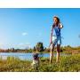 Kruz Reflective Dog Leash -KZROPE5048/5060 - Soft Silicone Grip with Click & Lock Snap - Walking, Running and Pet Training - Heavy-Duty, Durable Rope - Security, Safety, Control, and Comfort
