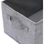 Linen-Cotton Blend Dog Storage bin, Dog Toy Basket, Storage Bins for Dog Toys - Perfect for Organizing Pet Toys, Blankets, Leashes and Food