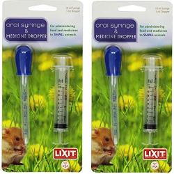 Lixit Hand Feeding Syringes for Baby Animals (10ML/3ML Pack of 2)