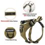 Dihapet Dog Harness No Pull,Tactical Military Working Dog Vest, Adjustable Service Dog Harness Training Vest with Handle for Puppy Small Medium Large Dogs