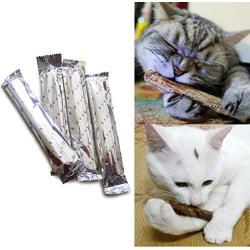 HOT! 25pcs Cat Cleaning Teeth Pure Natural Catnip Pet Cat Molar Toothpaste Stick Toy