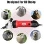 TOLYS 380W Electric Sheep Shears, Portable Sheep Clippers with 6 Speed,Electric Goat Shears for Sheep Goat Llama Horse Alpacas Thick Coat and Heavy Duty Animals Hair Fur Grooming,