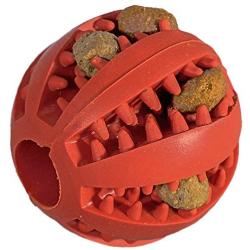 Dog Chewing Ball, Great for Dental Care, Cleaning, Teething, and Aggressive Chewers, Fit with Treats, Helps Reduce Stress, Anxiety and Boredom