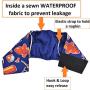 FunnyDogClothes Pack - 2pcs Washable Male Dog Diapers Belly Band Wrap Cotton Waterproof Leak Proof for Small Pet (M: Waist 12'' - 16'')