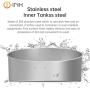 1·INK Dog Bowl Cat Food Detachable Stainless Steel Bowls Pet Feeder No-Spill Fresh Smart Pet Bowls for Cat Dogs Weighing Pet Food Scales Removable Bowl Slow Smart Feeding Digital Weight Puppy Large