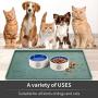 ME.FAN Dog Food Mat[24''x16''] Large Pet Food Mat - Nonslip Silicone Dog Bowl Mat - Washable Dog Feeding Mat for Food and Water, Waterproof Dog Food Mats for Floors