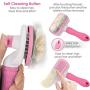 TIMINGILA Self Cleaning Slicker Brush for Dogs and Cats,Pet Grooming Tool,Removes Undercoat,Shedding Mats and Tangled Hair,Dander,Dirt, Massages Particle,Improves Circulation
