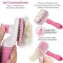 TIMINGILA Self Cleaning Slicker Brush for Dogs and Cats,Pet Grooming Tool,Removes Undercoat,Shedding Mats and Tangled Hair,Dander,Dirt, Massages Particle,Improves Circulation TIMINGILA Self Cleaning Slicker Brush for Dogs and Cats,Pet Grooming Tool,Removes Undercoat,Shedding Mats and Tangled Hair,Dander,Dirt, Massages Particle,Improves Circulation