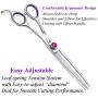 Univinlions 7 Inch Dog Grooming Scissors, Curved, Blending, Thinning, Trimming Shears for Professional, Beginner or Home Groomer, Premium-Grade Japanese 440C Stainless Steel Univinlions 7 Inch Dog Grooming Scissors, Curved, Blending, Thinning, Trimming Shears for Professional, Beginner or Home Groomer, Premium-Grade Japanese 440C Stainless Steel
