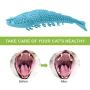 Bailixin Cat Catnip Interactive Chewing Toy, Dental Care Toothbrush for Kitten Kitty Teeth Cleaning, Leaky Food Device, Crayfish Shape Pet Toy - Oral Care Natural Silicone