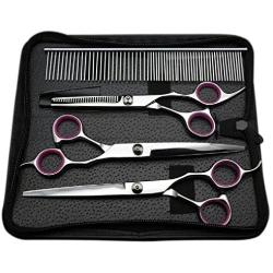 TBBSC Dog Grooming Scissors Kit,7.5 Inches Long Premium Pet Grooming Tools