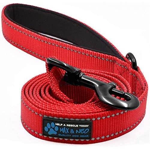 Max and Neo Reflective Nylon Dog Leash - We Donate a Leash to a Dog Rescue for Every Leash Sold Max and Neo Reflective Nylon Dog Leash - We Donate a Leash to a Dog Rescue for Every Leash Sold