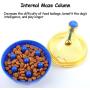 LZJDS Pet Fun Bowl Feeder Dog Cat Feeding Toys Pet Tumbler Leakage Food Ball Pets Supplies,Blue,S