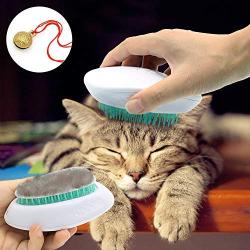 Cat Brush Dog Hair Remover - Professional Pet Grooming Shedding Brush Self Cleaning Slicker Brush Pet Massage Comb for Dogs & Cats (Green)