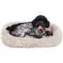 Neekor Plush Bolster Pet Bed, Crate Mat, Deep Sleeping Luxury Shag Fuax Fur Rectangle Sofa Cuddler for Dog and Cat Neekor Plush Bolster Pet Bed, Crate Mat, Deep Sleeping Luxury Shag Fuax Fur Rectangle Sofa Cuddler for Dog and Cat