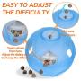 LumoLeaf Dog Treat Ball,Interactive IQ Treat Dispensing Ball Toy with Adjustable Difficulty Setting for Small to Medium Dogs and Cats.