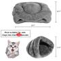 VeMee Plush Cat Sleep Bag Cozy Pet Cave Bed Covered Pet Beds Cave for Cat Small Dogs and Puppies VeMee Plush Cat Sleep Bag Cozy Pet Cave Bed Covered Pet Beds Cave for Cat Small Dogs and Puppies