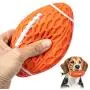 Squeaky Dog Toys for Aggressive Chewers: Rubber Puppy Chew Ball with Squeaker, Almost Indestructible Durable Interactive Pet Toy for Medium Large Breed Dogs Puppies