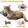 Yidarton Cat Boy Halloween Toy Catnip Fish USB-Chargeable Lifetime Replacement Guarantee Floppy Fish Interactive Pet Gifts Halloween Dancing Fish Toy for Cats & Small Dogs
