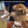 Nado Care Dog Nail Grinder, Electric Dog Nail Trimmer Clipper, 2-Speed Low Noise 3 Ports Rechargeable, Painless Paws Grooming and Smoothing for Small Medium Large Dogs and Cats Nado Care Dog Nail Grinder, Electric Dog Nail Trimmer Clipper, 2-Speed Low Noise 3 Ports Rechargeable, Painless Paws Grooming and Smoothing for Small Medium Large Dogs and Cats