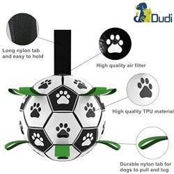 Dudi Interactive Soccer Ball Toy-Suitable for Outdoor Parks Fields Lakes Swimming Pools for Small,Medium and Large Breeds Training Fun